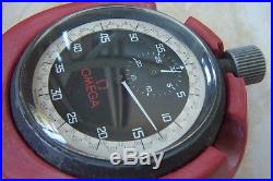 AN OMEGA STOPWATCH WITH TRAVEL CASE c. MID 1970'S
