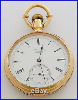 A Lange & Söhne pocket watch, 20 jewels, 18K gold case, antique rf22176