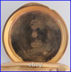 A. Lange & Sohne Glashutte B/Dresden 18K Gold Hunter Case Pocket Watch Serviced
