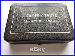 A. Lange & Sohne Prime Quality 18K Heavy Hunter Case Pocket Watch, Original Box