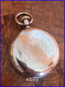 A. M Watch CO Coin Silver 8s Hunter Pocket Watch Case