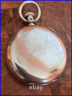 A. M Watch CO Coin Silver 8s Hunter Pocket Watch Case
