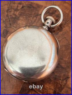 A. M Watch CO Coin Silver 8s Hunter Pocket Watch Case