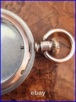 A. M Watch CO Coin Silver 8s Hunter Pocket Watch Case