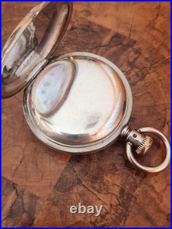 A. M Watch CO Coin Silver 8s Hunter Pocket Watch Case