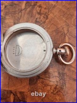 A. M Watch CO Coin Silver 8s Hunter Pocket Watch Case