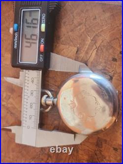 A. M Watch CO Coin Silver 8s Hunter Pocket Watch Case