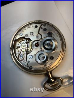 A. Reymond Swiss 12size 21 Jewel Achievement Pocket Watch Gf Case Runs Very Well