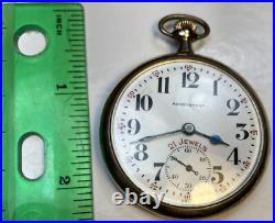 A. Reymond Swiss 12size 21 Jewel Achievement Pocket Watch Gf Case Runs Very Well