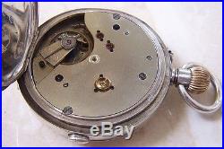 A SILVER HUNTER CASED CHRONOGRAPH POCKET WATCH c. 1910