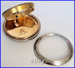 A. W. Co Waltham 18s Swing Pocket Watch Case Pat. Apr. 17.79 Gilt Pre-Crescent E06