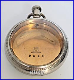 A. W. Co Waltham 18s Swing Pocket Watch Case Pat. Apr. 17.79 Gilt Pre-Crescent E06