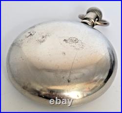 A. W. Co Waltham 18s Swing Pocket Watch Case Pat. Apr. 17.79 Gilt Pre-Crescent E06