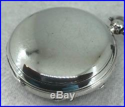 A Working English Silver Case Fusee William Brough of Stromness Pocket Watch