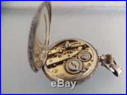 A fine antique silver 925 cased enamelled dial pocket watch with heart shape