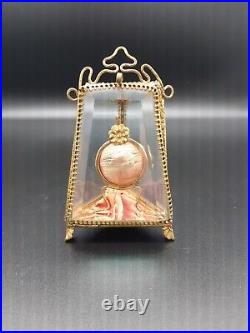 A very rare antique pocket watch holder case
