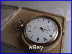 A vintage plated cased waltham pocket watch