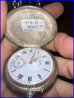 Aero Rollie Vintage Pocket Watch Mechanical Manual 17 Jewels Hunter