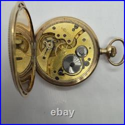 Alpina 16s High Grade Gold Filled 20Yr Hunting Case Antique Pocket Watch Runs