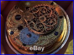 Amazing 1795 English Verge Fusee Silver Pair Case Pocket Watch By George Austin