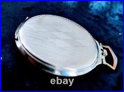 Amazing Good Shape ZENITH Art Deco Pocket Watch In Stainless Steel Case c. 1909