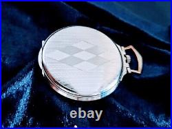 Amazing Good Shape ZENITH Art Deco Pocket Watch In Stainless Steel Case c. 1909
