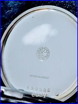 Amazing Good Shape ZENITH Art Deco Pocket Watch In Stainless Steel Case c. 1909
