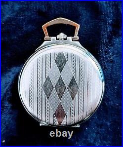 Amazing Good Shape ZENITH Art Deco Pocket Watch In Stainless Steel Case c. 1909