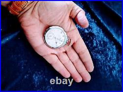 Amazing Good Shape ZENITH Art Deco Pocket Watch In Stainless Steel Case c. 1909