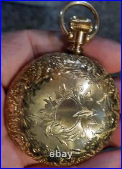 Amercan Q 18s 25yr 14k Gold Filled Fayhes Monarch Case Video Good Case