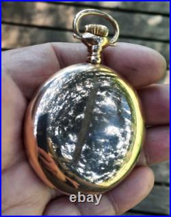 Amercan Q 18s 25yr 14k Gold Filled Wadsworth Case Video Good Case (lotsa Gold!)