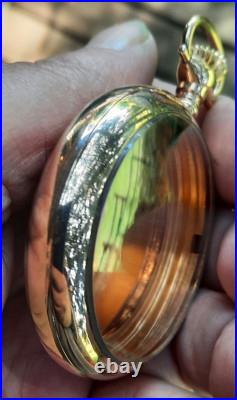 Amercan Q 18s 25yr 14k Gold Filled Wadsworth Case Video Good Case (lotsa Gold!)