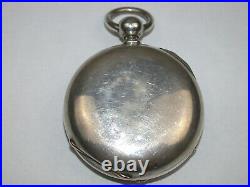 American 18 Size Massive 4 Ounce Coin Silver Pocket Watch Case. 2A