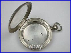 American Coin Silver 4 Ounce 18 Size Key Wind Pocket Watch Case. 1C