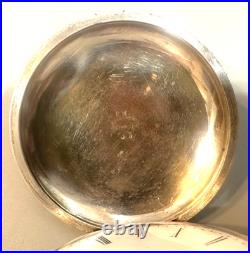 American Union s. 18 Silver Hunter Case Pocket Watch, with 18in silver chain