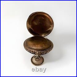 American Waltham Gf Full Hunter Model 1883 Size 18 Fancy Dial Pocket Watch