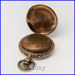 American Waltham Gf Full Hunter Model 1883 Size 18 Fancy Dial Pocket Watch