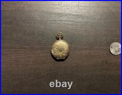 American Waltham Model 1891 64 Grade Gold Pocket Watch Working Briefly