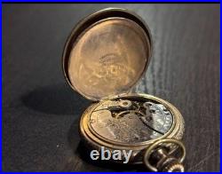 American Waltham Model 1891 64 Grade Gold Pocket Watch Working Briefly