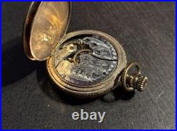 American Waltham Model 1891 64 Grade Gold Pocket Watch Working Briefly