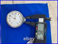 American Waltham Pocket Watch 16s 7J Illinois Spartan Pinstripe Case Ticking 610