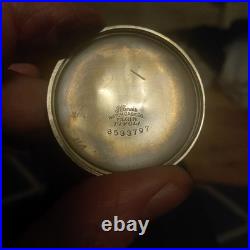 American Waltham Pocket Watch, Perfect Dial, hands, case. 17J, Adj. 12 Size NR