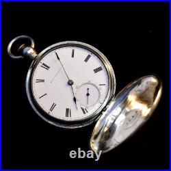 American Waltham Watch Co. Grade A. W. Co. 14s 7j Pocket Watch, Coin Silver Case