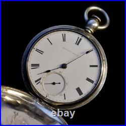 American Waltham Watch Co. Grade A. W. Co. 14s 7j Pocket Watch, Coin Silver Case