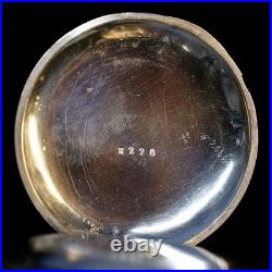 American Waltham Watch Co. Grade A. W. Co. 14s 7j Pocket Watch, Coin Silver Case