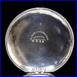 American Waltham Watch Co. Grade A. W. Co. 14s 7j Pocket Watch, Coin Silver Case