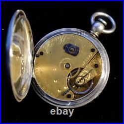 American Waltham Watch Co. Grade A. W. Co. 14s 7j Pocket Watch, Coin Silver Case