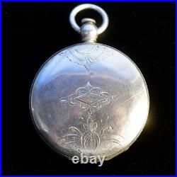American Waltham Watch Co. Grade A. W. Co. 14s 7j Pocket Watch, Coin Silver Case
