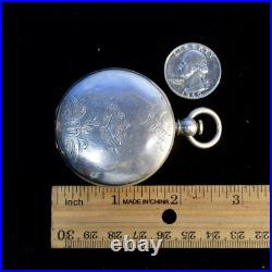 American Waltham Watch Co. Grade A. W. Co. 14s 7j Pocket Watch, Coin Silver Case