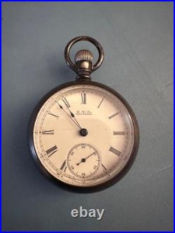 American Waltham pocket watch 1883 serial #4334043 FAHYS Coin silver case